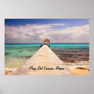 Boardwalk Dock Playa del Carmen Poster
