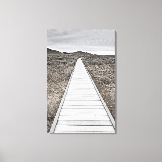Boardwalk durch die Wüste Leinwanddruck (Vorderseite)