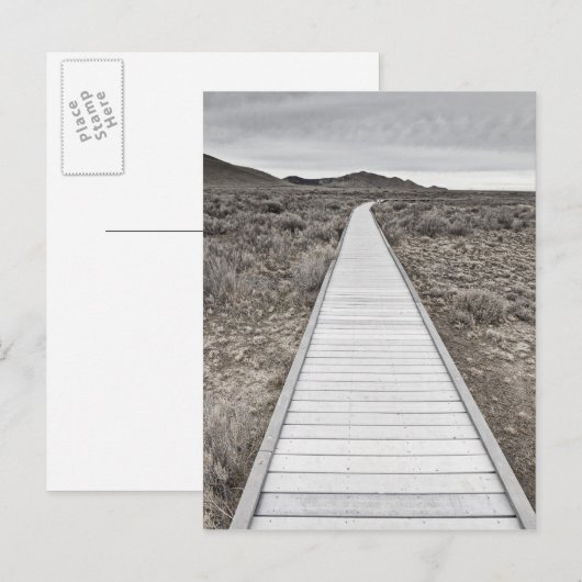 Boardwalk durch die Wüste Postkarte (Vorne/Hinten)