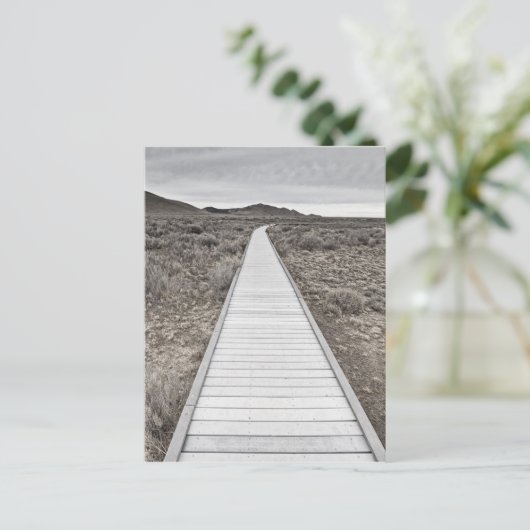 Boardwalk durch die Wüste Postkarte (Stehend Vorderseite)