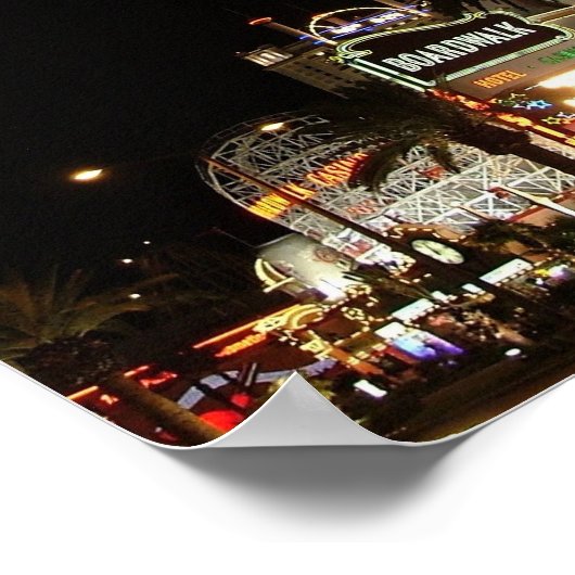 Boardwalk Las Vegas Poster Print (Ecke)
