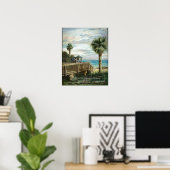 Boardwalk mit Life Guard- Psalm 143:8a Poster (Heimbüro)