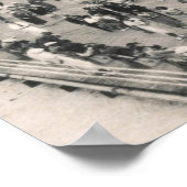 Boardwalk Scene, Asbury Park, NJ 1930er Vintag Poster (Ecke)