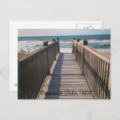 Boardwalk to the Beach Postcard Postkarte (Vorne/Hinten)