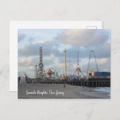 Boardwalk Vergnügungsfahrten Postkarte (Vorne/Hinten)