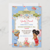 Boardwalk Victoriana Beach Summer Gender Reveal Einladung (Vorderseite)