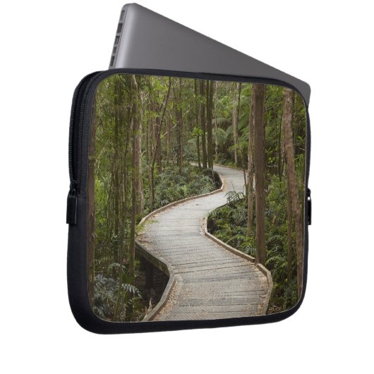 Boardwalk zu Nelson Falls, Franklin - Gordon Laptopschutzhülle (Vorne Rechts)