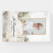 Boardwalk zum Beach Feiern der Lebensbeerdigung Banner (Horizontal)