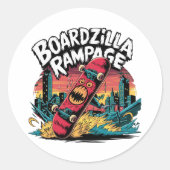 Boardzilla Rampage Urban Skater Sticker (Vorderseite)