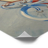 Boarfish auf einem Fahrrad Poster (Ecke)