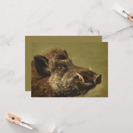 Boar's Head Karte (Vorderseite/Rückseite Beispiel)