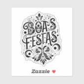 Boas Festas Aufkleber (Blatt)