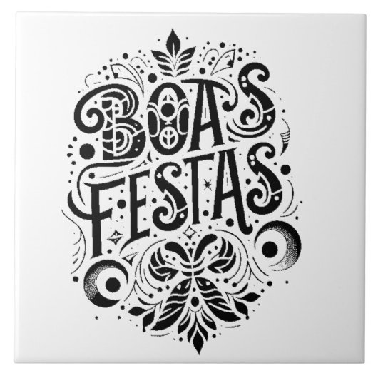 Boas Festas Fliese (Vorderseite)