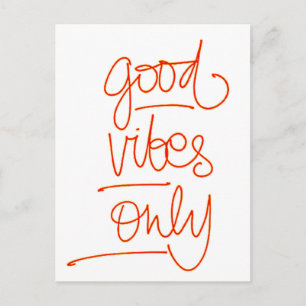 Boas Vibrações - Good Vibes Postkarte