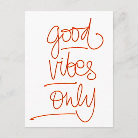 Boas Vibrações - Good Vibes Postkarte (Vorderseite)