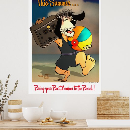 Boat Anchor Beach Poster (Küche)