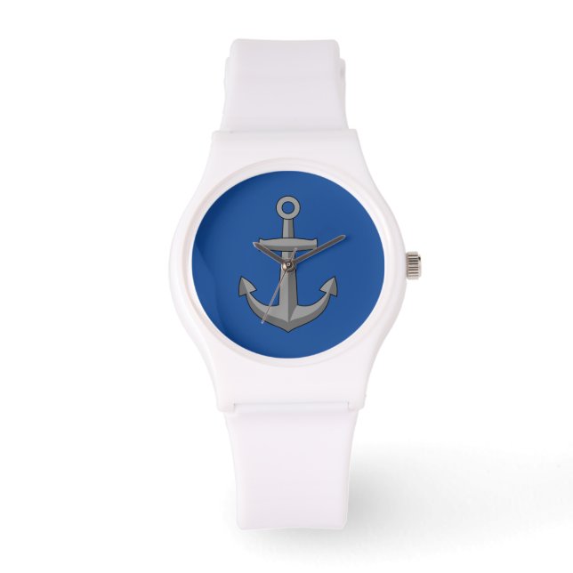 Boat Anchor Cartoon Armbanduhr (Vorderseite)