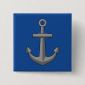 Boat Anchor Cartoon Button (Vorderseite)