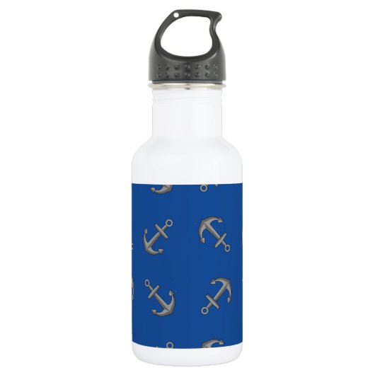 Boat Anchor Cartoon Edelstahlflasche (Vorderseite)