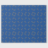 Boat Anchor Cartoon Geschenkpapier (Flach)