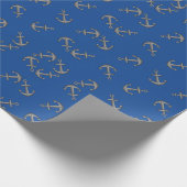 Boat Anchor Cartoon Geschenkpapier (Ecke)