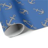 Boat Anchor Cartoon Geschenkpapier (Rolleneckpunkt)
