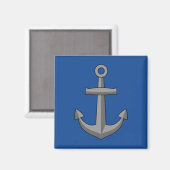 Boat Anchor Cartoon Magnet (Vorderseite/Rückseite)