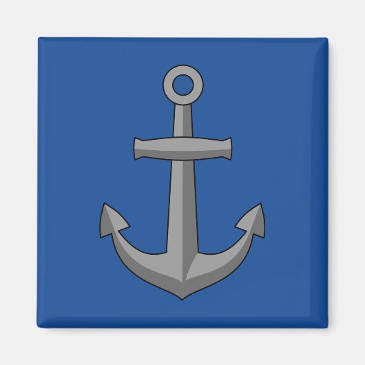 Boat Anchor Cartoon Magnet (Vorne)
