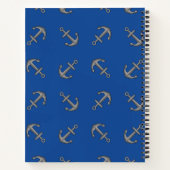 Boat Anchor Cartoon Notizblock (Rückseite)