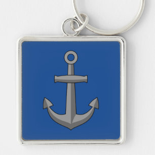 Boat Anchor Cartoon Schlüsselanhänger