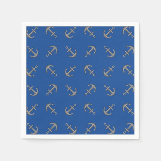Boat Anchor Cartoon Serviette (Vorderseite)