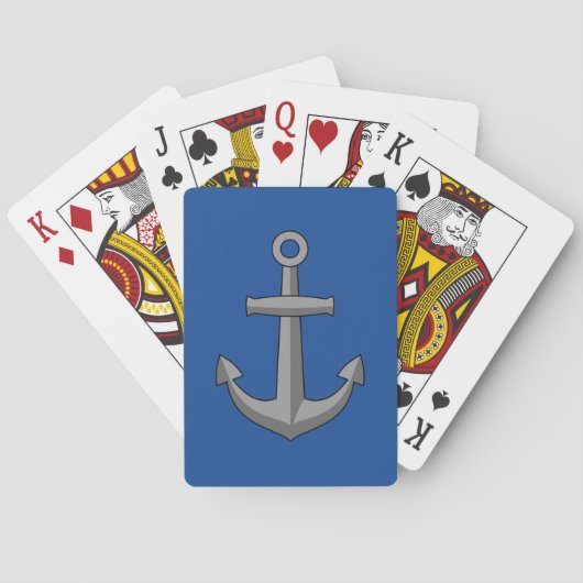 Boat Anchor Cartoon Spielkarten (Rückseite)