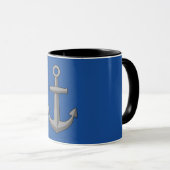 Boat Anchor Cartoon Tasse (VorderseiteRechts)