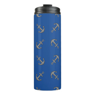 Boat Anchor Cartoon Thermosbecher