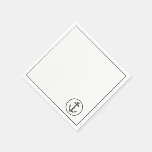 Boat Anchor Serviette (Ecke)