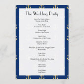 Boat Anchor, Ship Anchor, Sea Anchor, Wedding Programm (Rückseite)