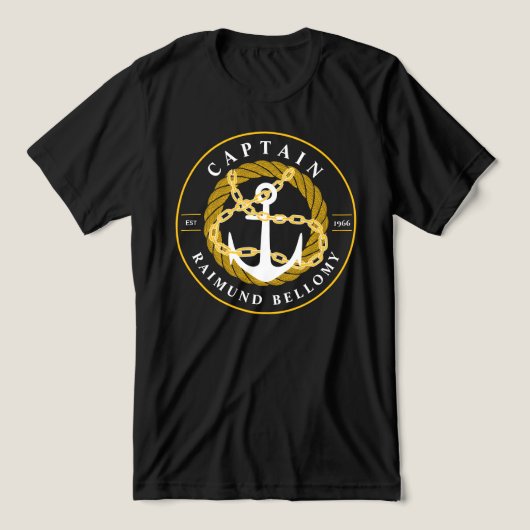 Boat Anchor Tri-Blend Shirt (Design Vorderseite)