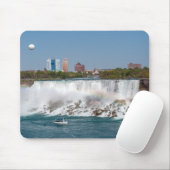 Boat and American Falls from Niagara Falls Mousepad (Mit Mouse)