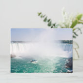 Boat and Horseshoe Falls from Niagara Falls Einladung (Stehend Vorderseite)