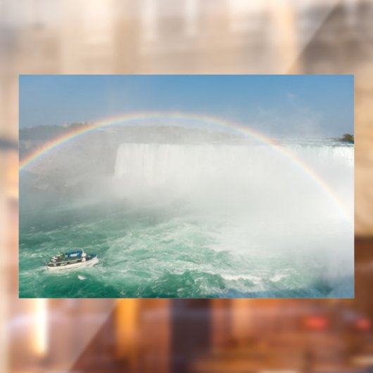 Boat and Horseshoe Falls from Niagara Falls Fensteraufkleber (Blatt 2)