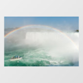 Boat and Horseshoe Falls from Niagara Falls Fensteraufkleber (Blatt)