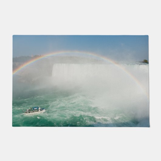 Boat and Horseshoe Falls from Niagara Falls Fußmatte (Vorderseite)