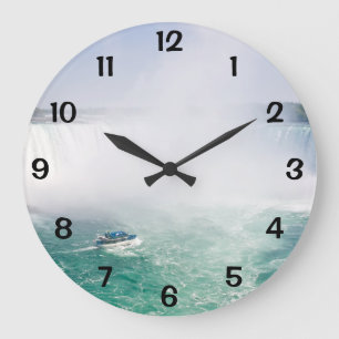 Boat and Horseshoe Falls from Niagara Falls Große Wanduhr