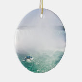 Boat and Horseshoe Falls from Niagara Falls Keramik Ornament (Rechts)