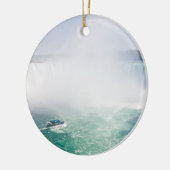 Boat and Horseshoe Falls from Niagara Falls Keramik Ornament (Links)
