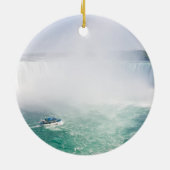 Boat and Horseshoe Falls from Niagara Falls Keramik Ornament (Hinten)