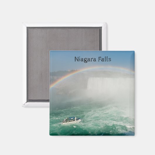 Boat and Horseshoe Falls from Niagara Falls Magnet (Vorderseite/Rückseite)