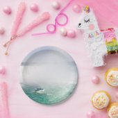 Boat and Horseshoe Falls from Niagara Falls Pappteller (Party)