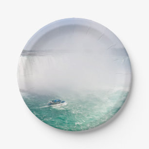 Boat and Horseshoe Falls from Niagara Falls Pappteller