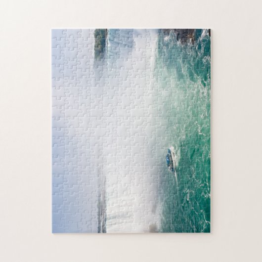 Boat and Horseshoe Falls from Niagara Falls Puzzle (Vertikal)